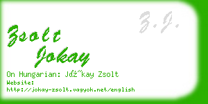 zsolt jokay business card